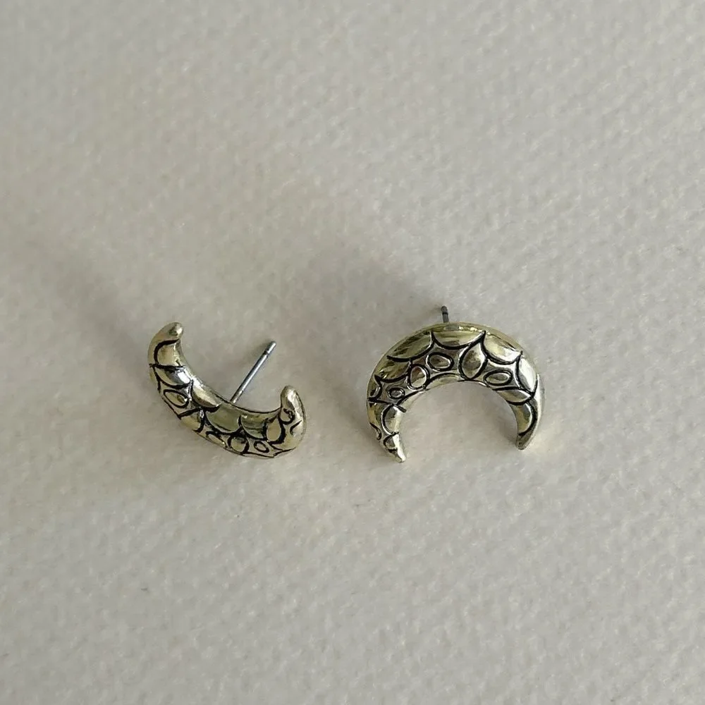 Crescent Moon Earrings M1354